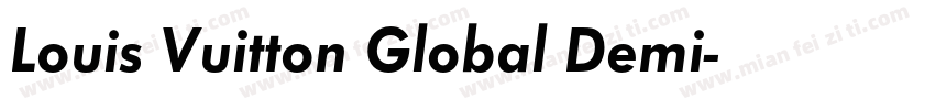 Louis Vuitton Global Demi字体转换